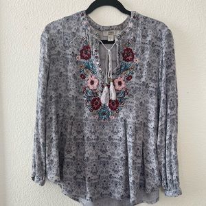 Medium size Vintage blouse in beautiful rich colors